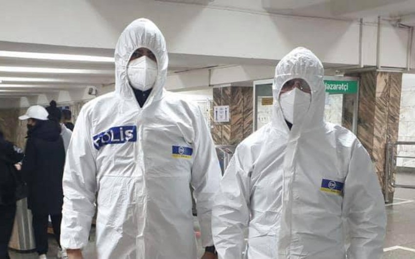 Metroda koronavirus xəstəsi saxlanıldı - Foto