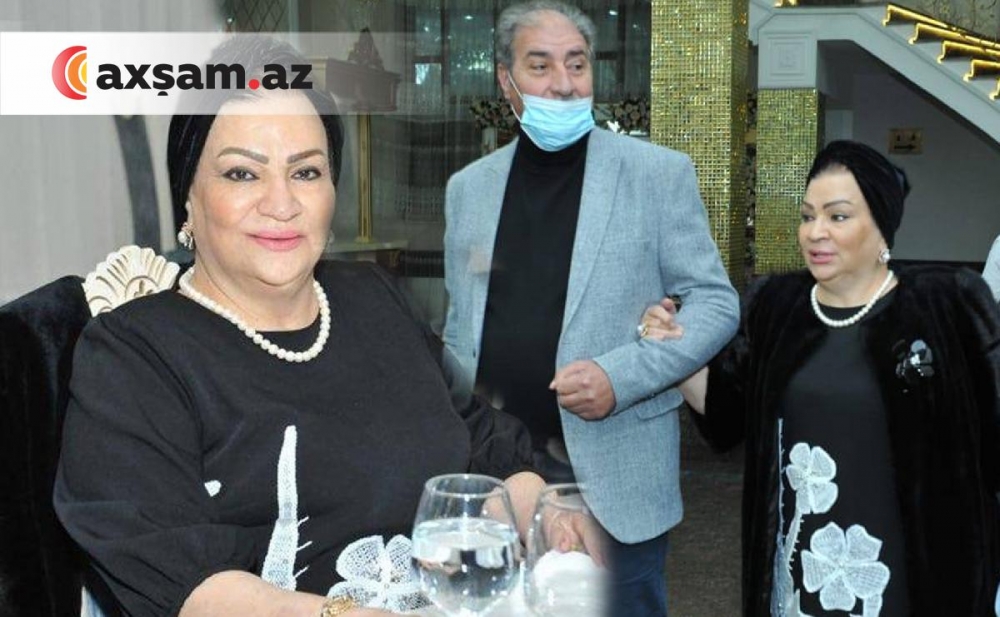 Afaq Bəşirqızı həyat yoldaşı ilə toyda - Fotolar