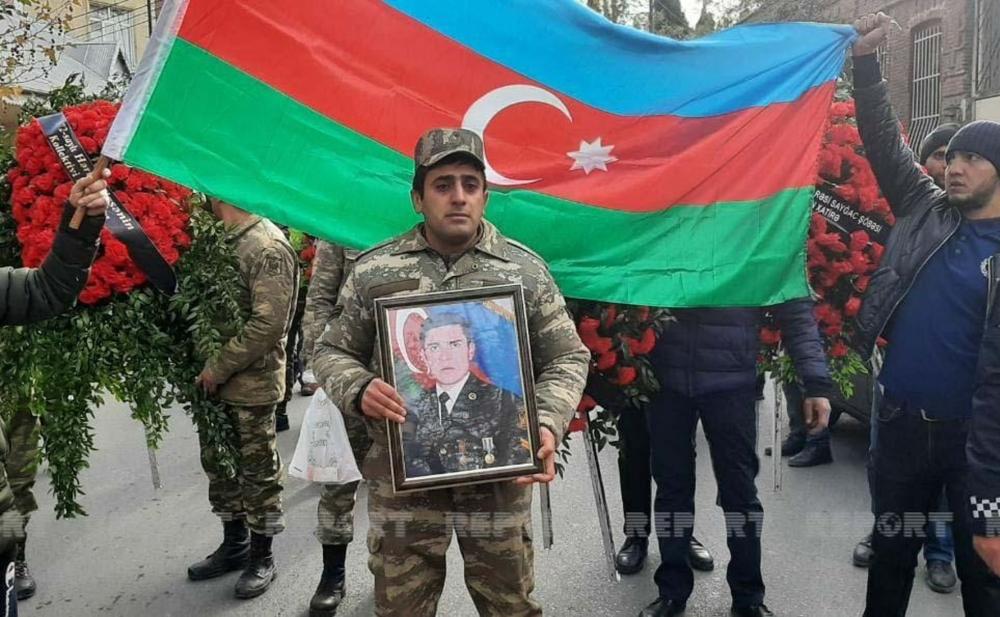 Şəhid Natiq Əliyev Gəncədə dəfn edildi - Fotolar