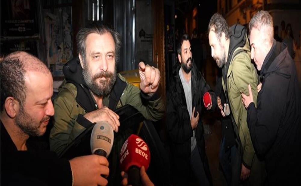 Sərxoş halda görüntüləndiyi üçün müxbirləri təhqir etdi - Fotolar
