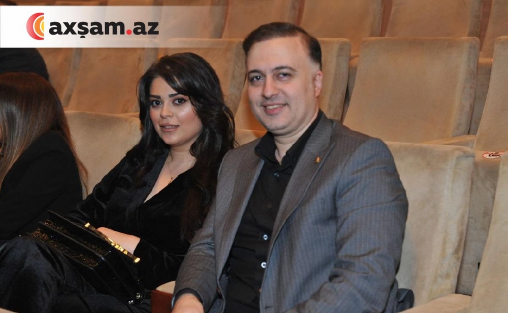 Hüseyn həyat yoldaşı ilə konsertdə - Foto