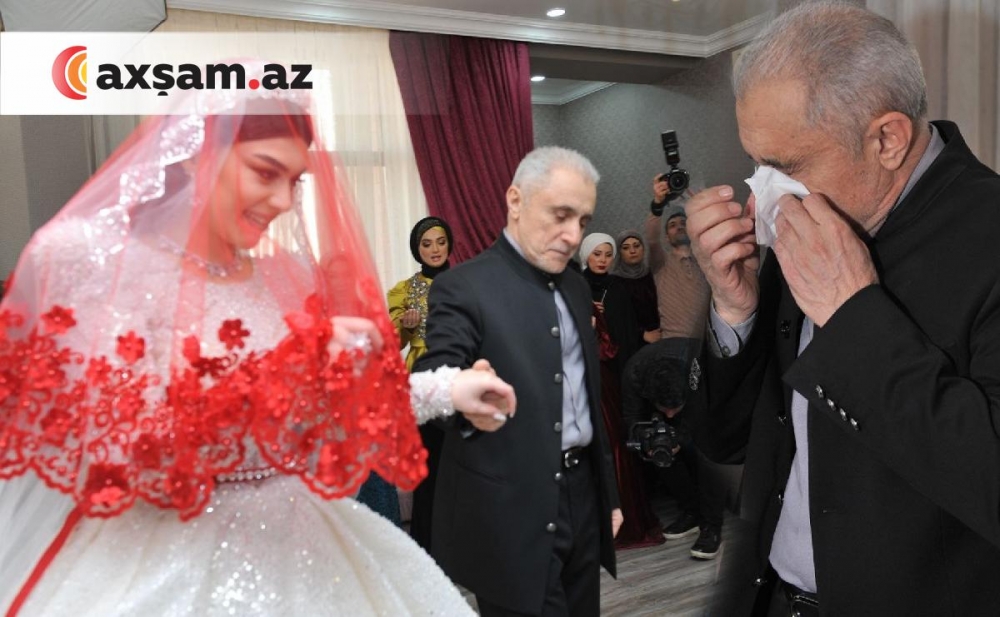 Alim Qasımov nəvəsinin toyunda ağladı - Fotolar