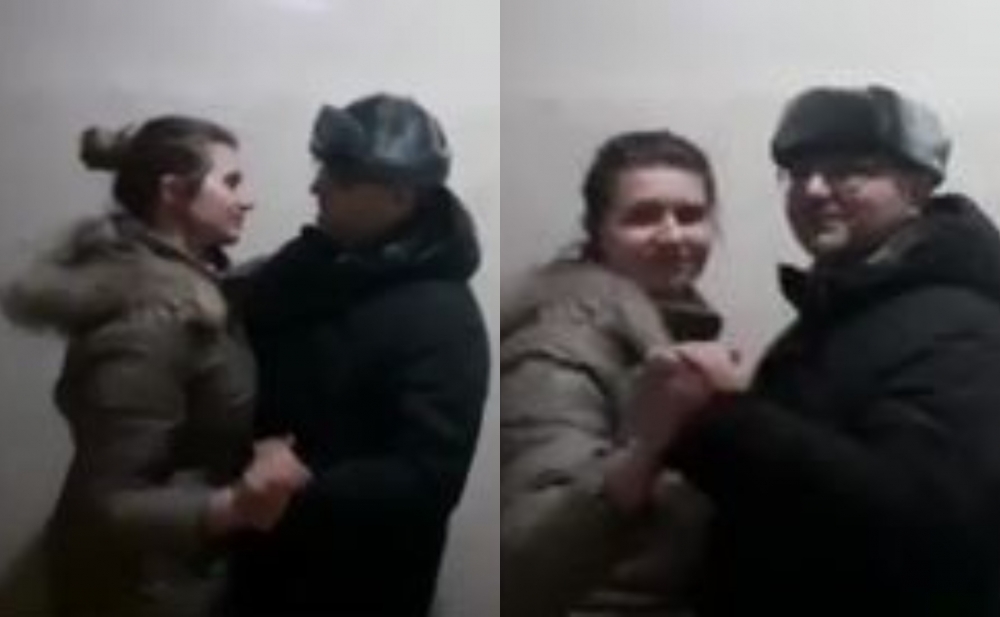 Kiyevdə sığınacaqdakı azərbaycanlı ailənin təsirli görüntüləri - Video