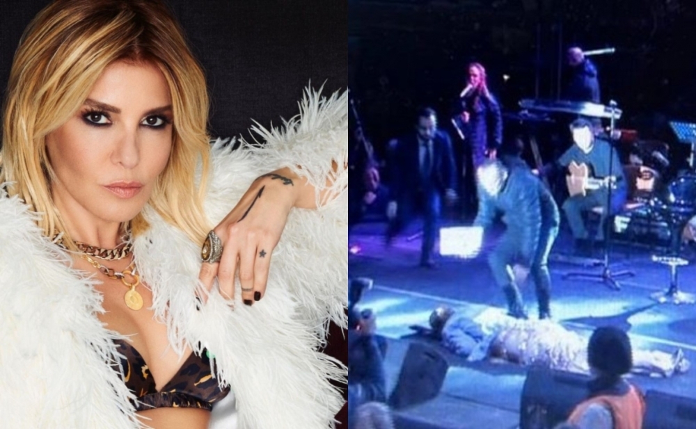 Gülbən Ərgən səhnədə yıxılıb huşunu itirdi - Video+Yenilənib