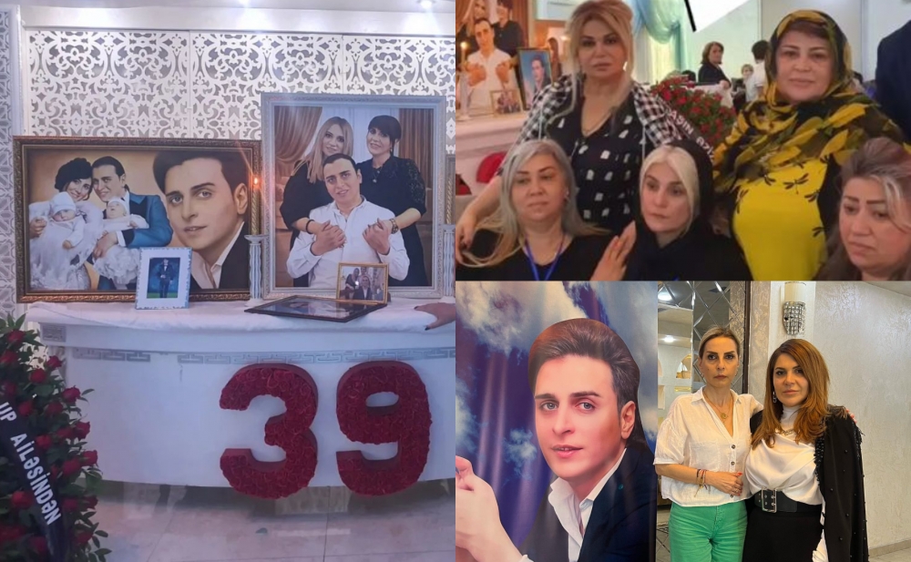 Xatun mərhum qardaşına ad günü etdi - Video+Fotolar