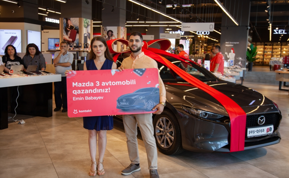 Cehiz almaq üçün “Kontakt Home”a gəldi, “Şeş-Qoşa” kampaniyasından avtomobil qazandı