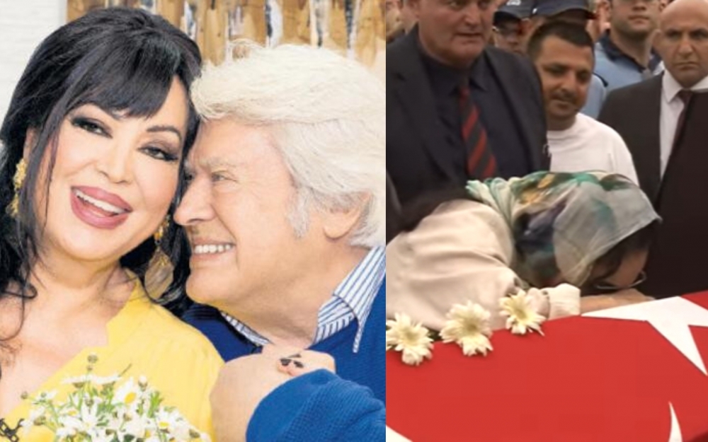 Cüneyt Arkının tabutunu qucaqlayıb ağladı - Fotolar