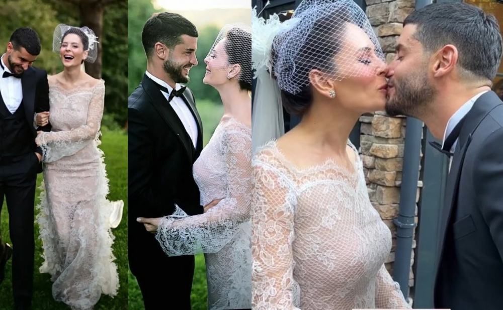 Məşhur cütlüyün toyu oldu - Fotolar