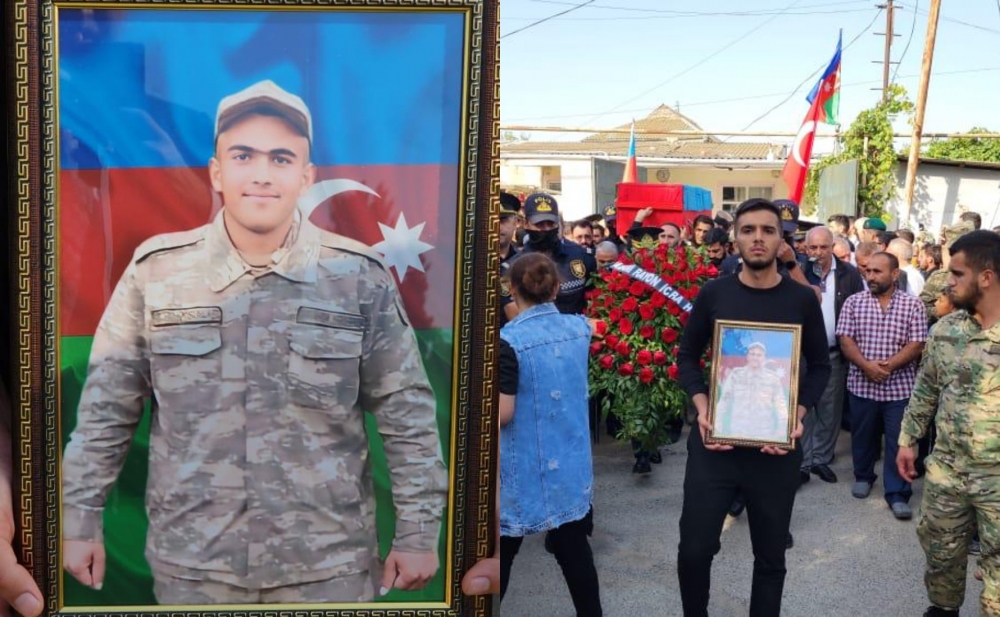 18 yaşlı şəhidimiz torpağa tapşırıldı - Fotolar