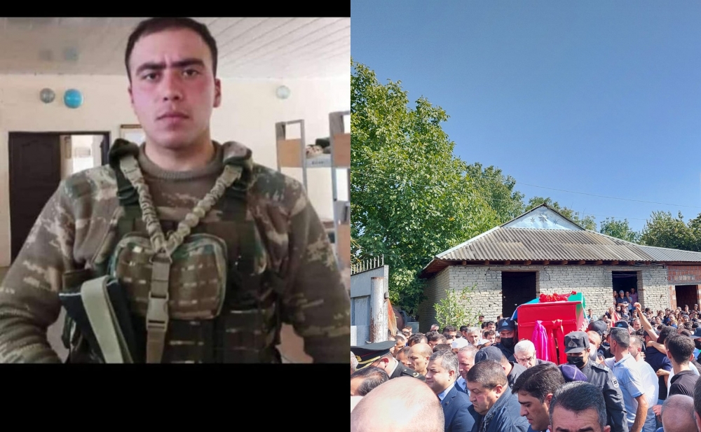 Daha bir şəhidimiz son mənzilə yola salındı - Fotolar