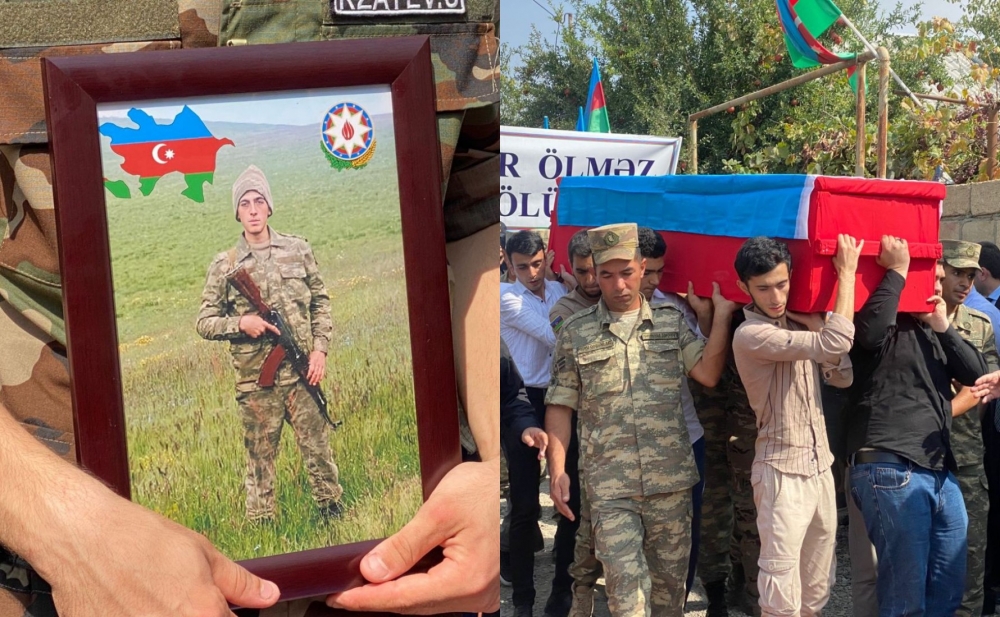 19 yaşlı şəhidimiz dəfn olundu - Fotolar