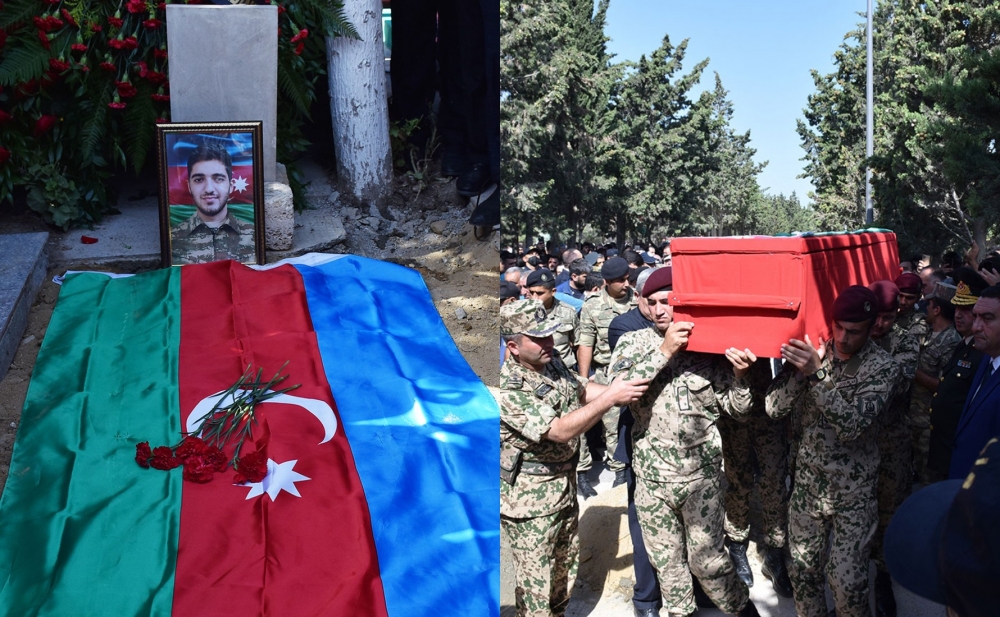 Şəhid Bəxtiyar Muradov torpağa tapşırıldı - Fotolar