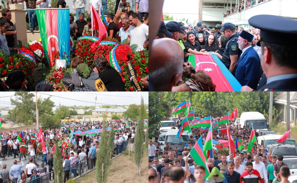 21 yaşlı şəhidimiz torpağa tapşırıldı - Fotolar