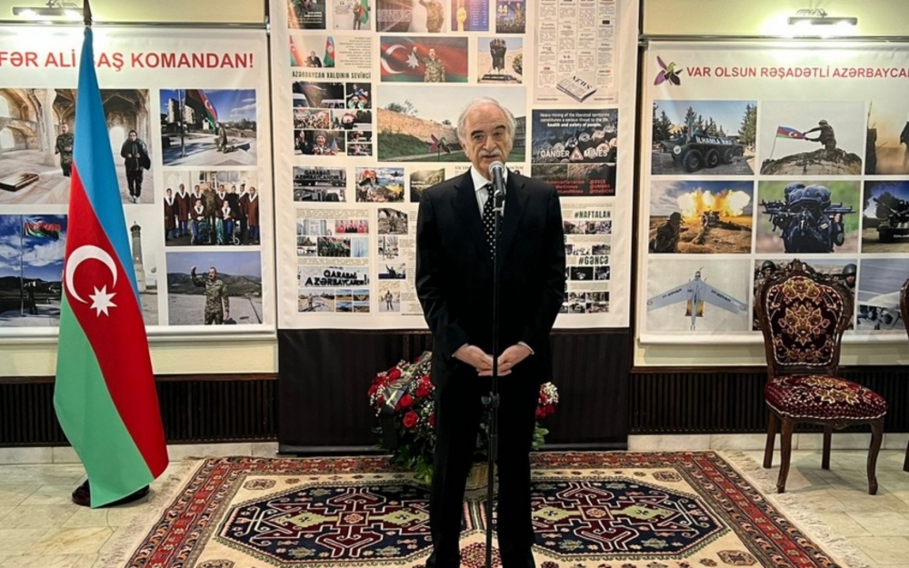 Moskvada Vətən müharibəsi şəhidləri anıldı - Fotolar