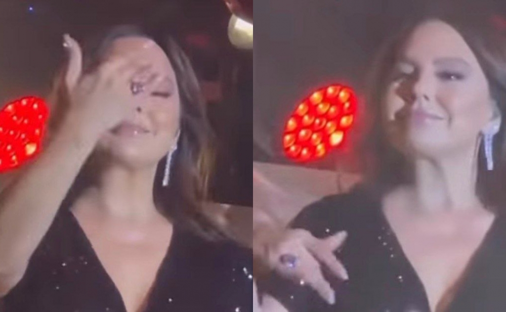Ebru Gündeşin 1,8 milyonluq nişan üzüyü - Video