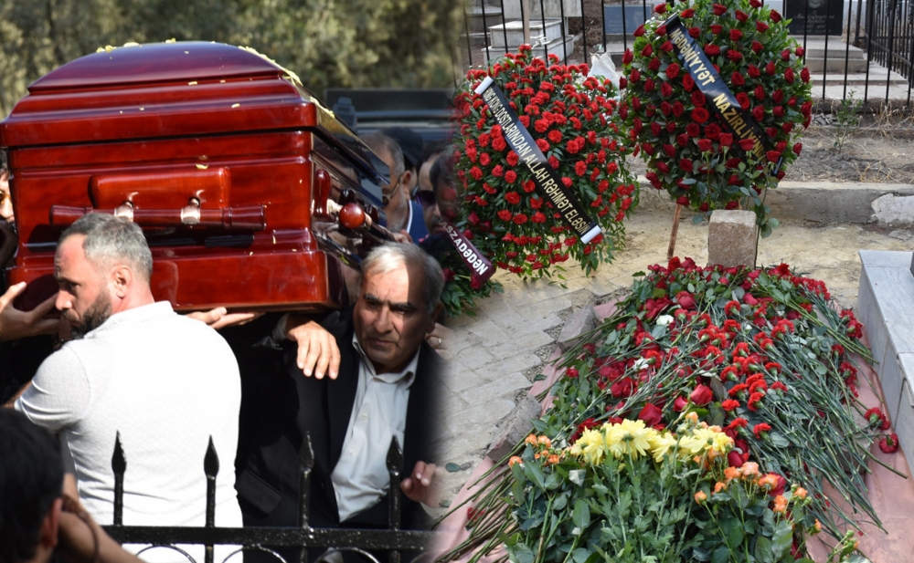 Ruhəngiz Qasımova dəfn olundu - Fotolar