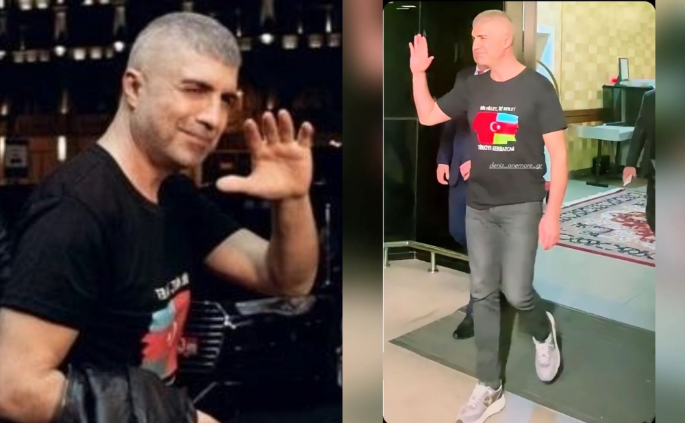 Özcan Deniz Bakıdakı geyimi ilə diqqət çəkdi - Fotolar