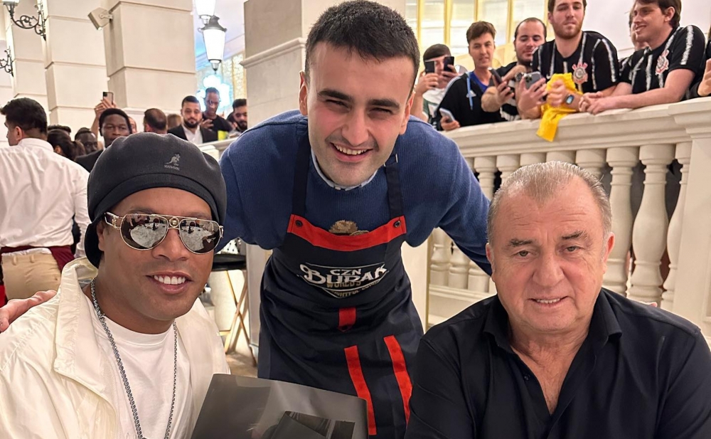 Ronaldinyo ilə Fatih Terim bir arada - Fotolar