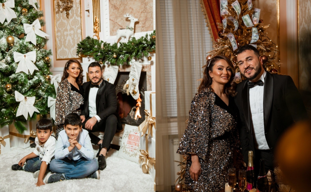 Elvindən ailəsi ilə Yeni il - Fotosessiyası