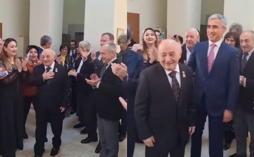 Ömər Eldarova iş yerində sürpriz etdilər - Video