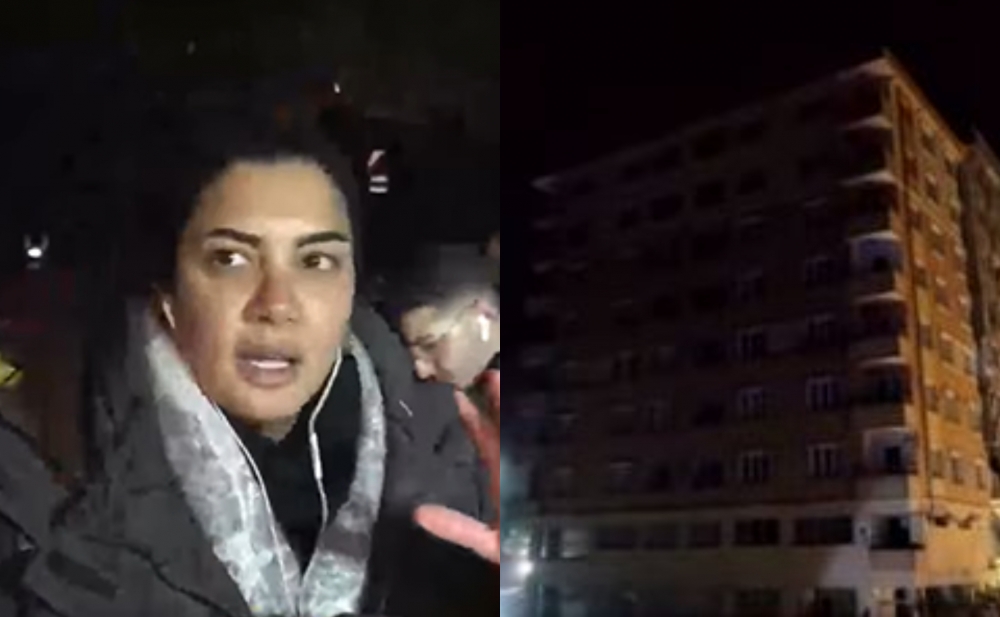 Canlı yayımda qorxulu anlar - Video