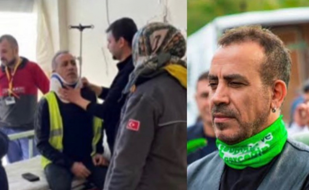 Yardım daşıyan Haluk Levent qəzaya düşdü