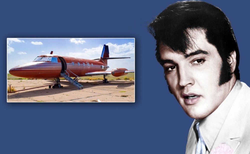 Elvis Preslinin təyyarəsi hərracda satıldı - Fotolar
