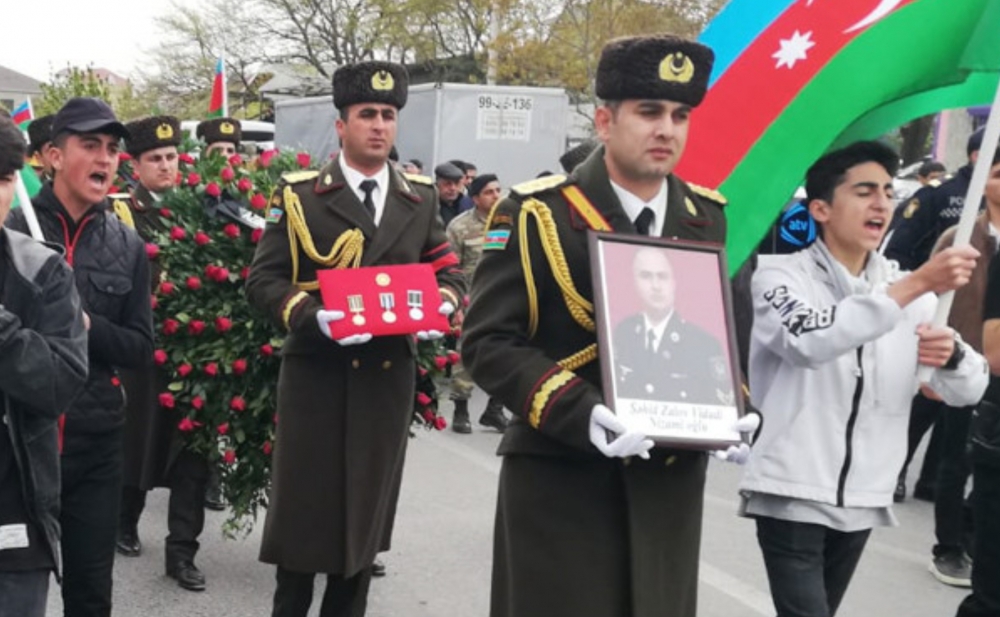 Şəhid Vidadi Zalov dəfn olundu - Fotolar