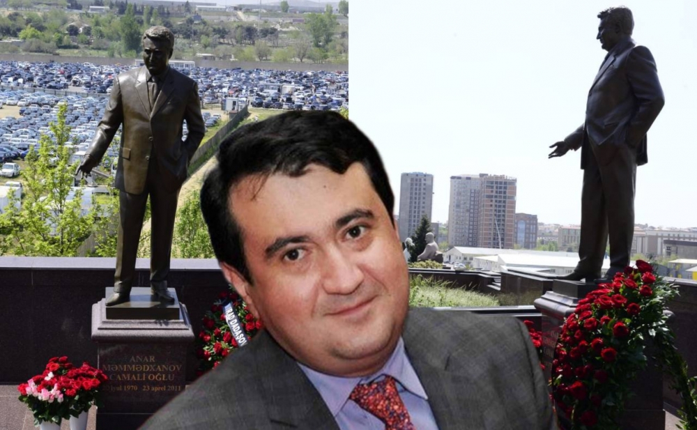 Dostları Anar Məmmədxanovun məzarını ziyarət etdi - Fotolar