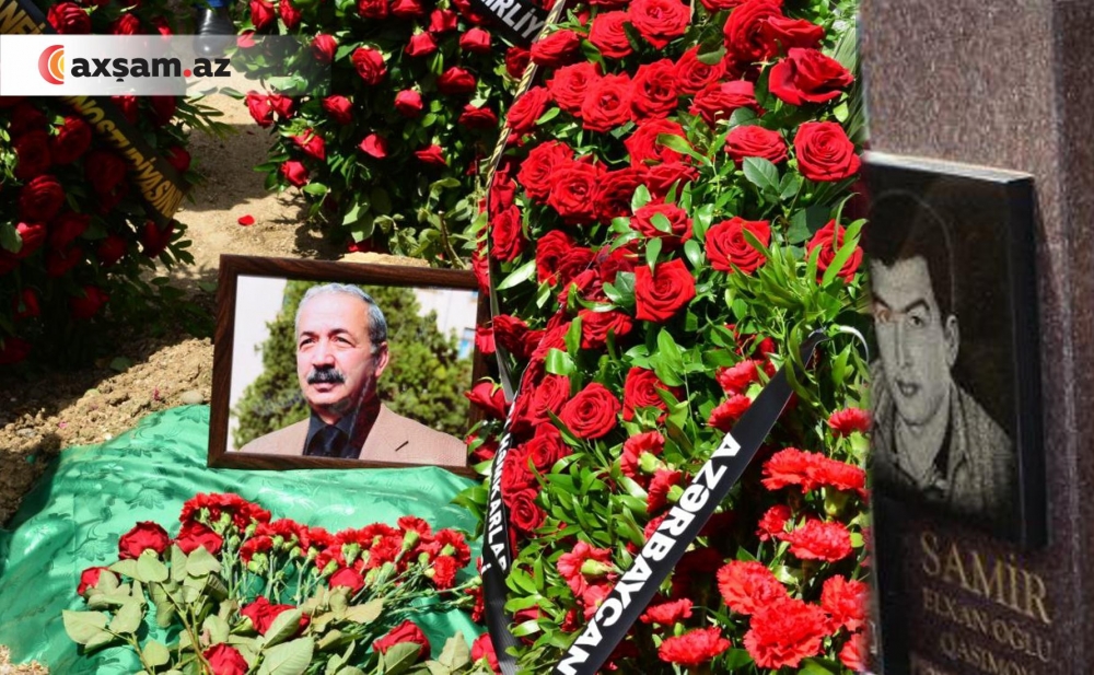 Elxan Qasımov oğlunun yanında dəfn edildi - Fotolar