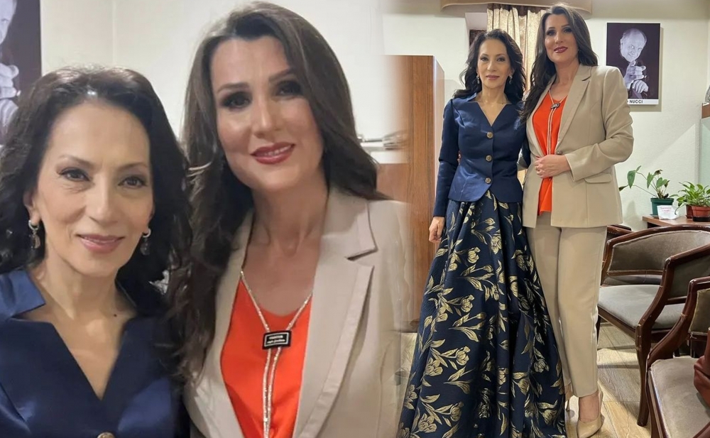 Gülyanaq Məmmədova Nəsibə Abdullayeva ilə bir arada - Fotolar