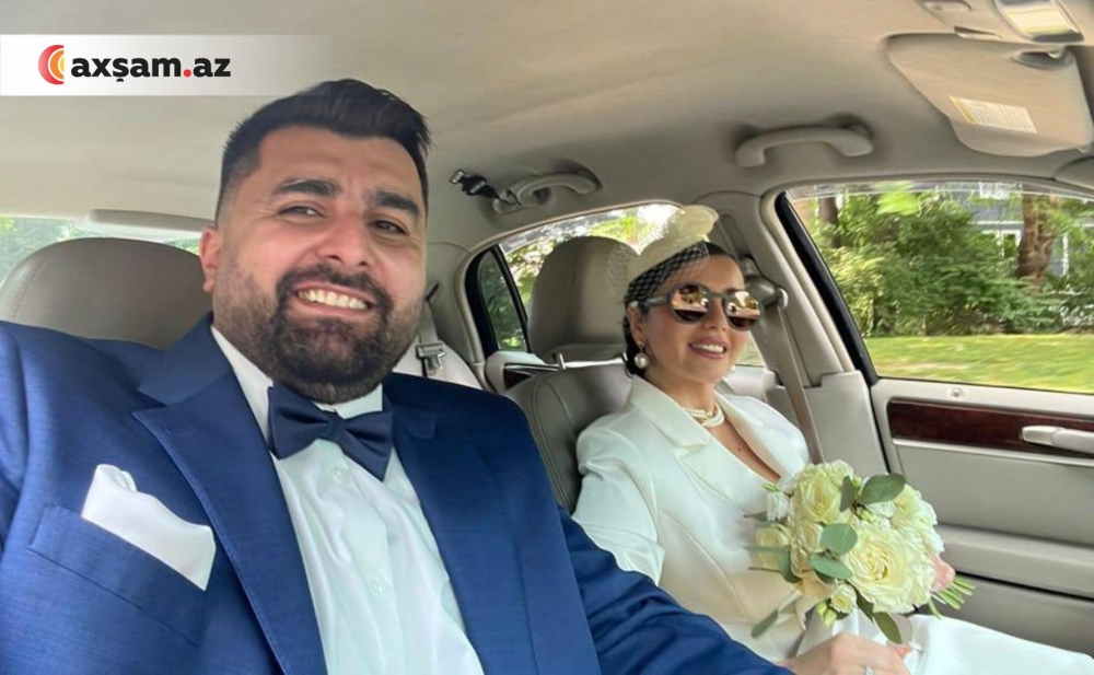 Azərbaycanlı aparıcı Amerikada ailə qurdu - Fotolar