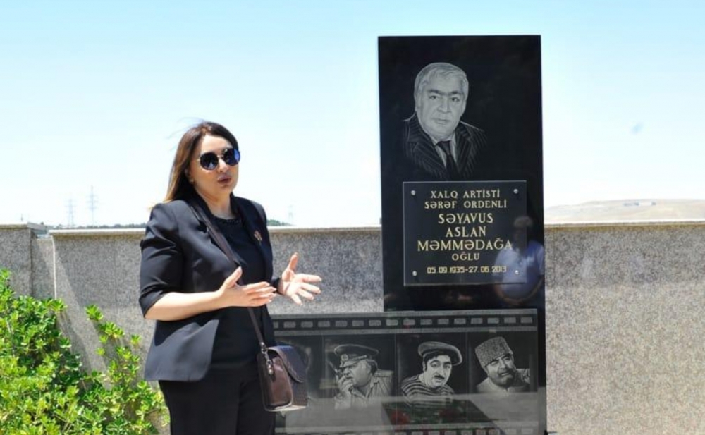 Səyavuş Aslanın məzarı ziyarət edildi - Fotolar