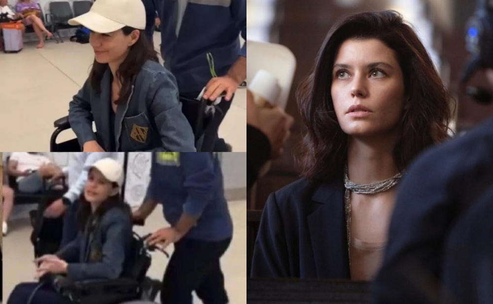 Beren Saat əlil arabasında görüntüləndi - Video