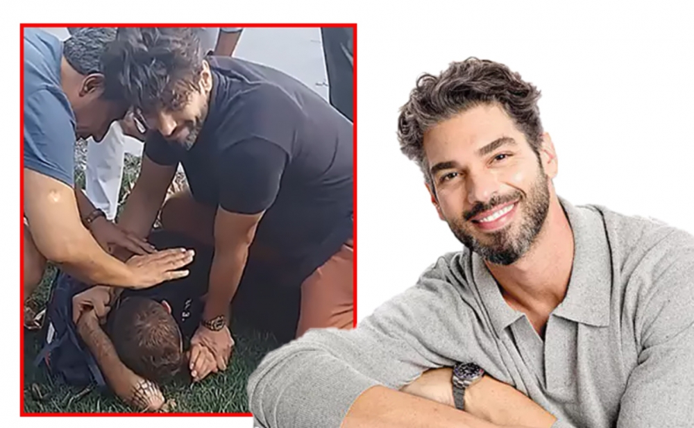Şükrü Özyıldız oğurluq edən şəxsi saxladı - Video