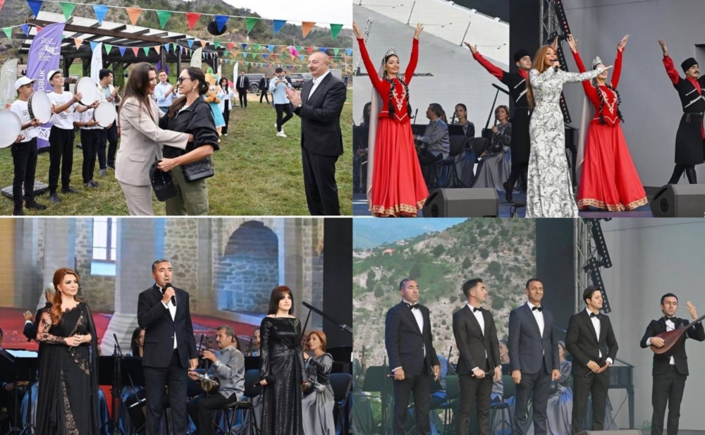 Mehriban Əliyeva müğənnilərin konsertdən fotolarını paylaşdı