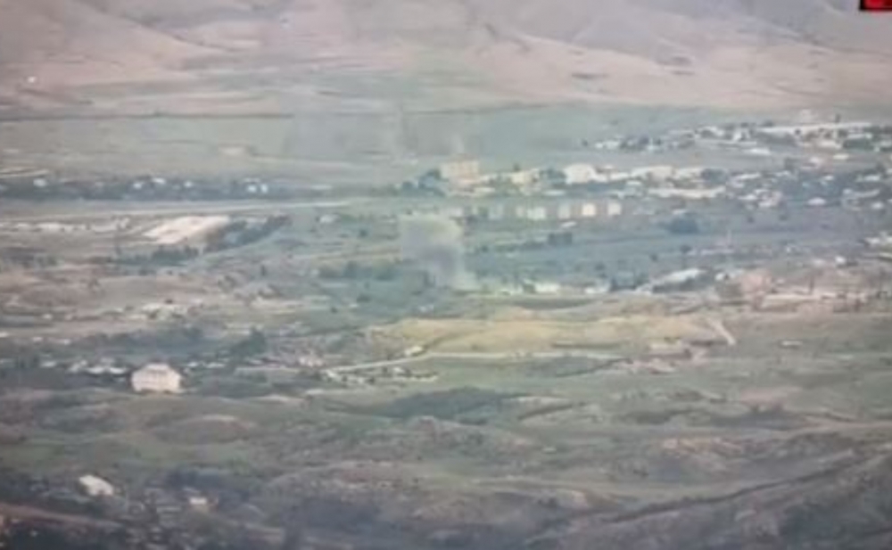 Ermənistan ordusunun 4-cü piyada briqadası vurulub - Video