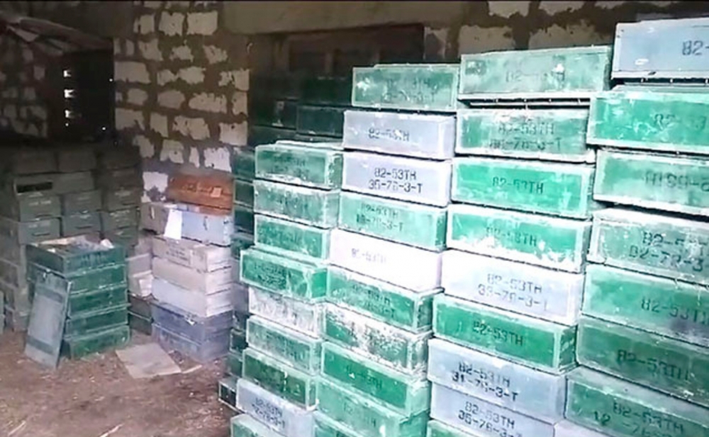 Kəlbəcərdə sursat anbarı aşkar olundu - Video+Fotolar