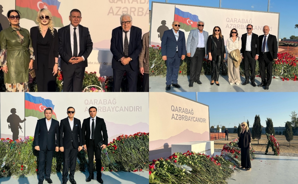 İncəsənət adamları Zəfər parkında - Fotolar