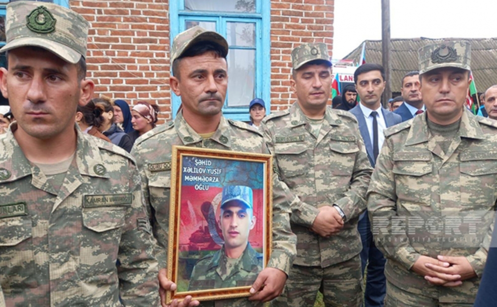 Şəhid Yusif Xəlilov dəfn olundu - Fotolar