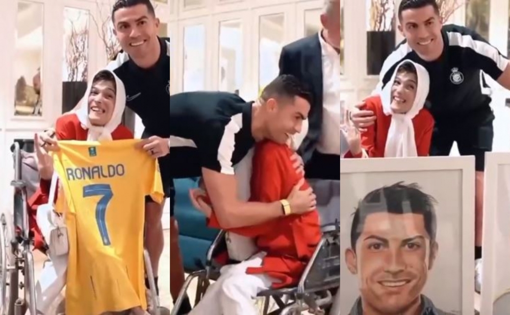 Fatiməni qucaqladığı üçün Ronaldoya 99 şallaq cəzası verildi - Video