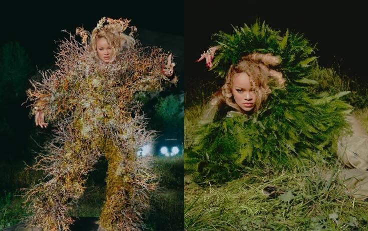 Rihanna "ağac" oldu - Fotolar