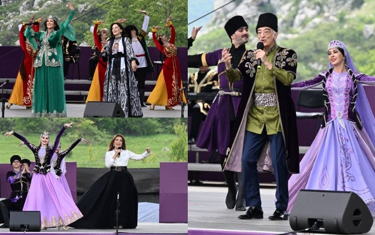 “Xarıbülbül” festivalından rəngarəng görüntülər - Video