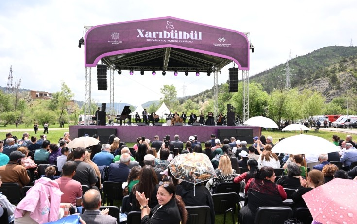 Laçındakı “Xarıbülbül” festivalından - Fotolar
