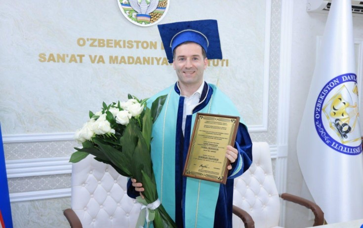 Sahib Paşazadəyə Özbəkistanda fəxri ad verildi - Fotolar