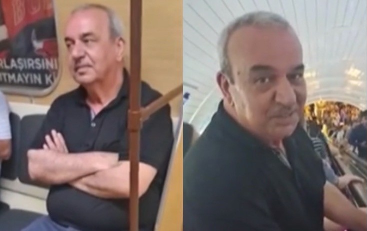 Tıxaca görə maşından düşüb, metroya mindi - Video