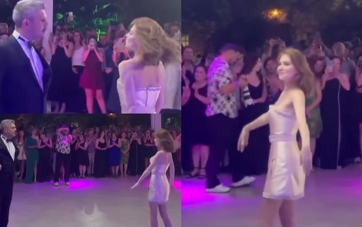 Elçin Sanqu toyda ləzginka oynadı - Video