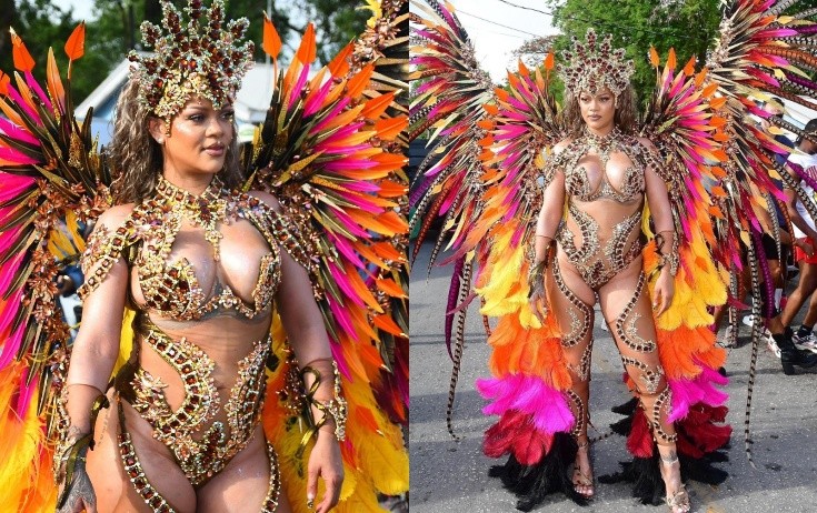 Rihannanın karnaval tərzi - Fotolar