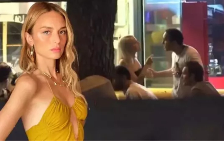 Küçənin ortasında kişilərlə dava etdi