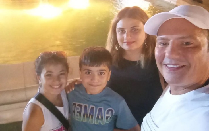 Elşənin ailəsi ilə gecə gəzintisi - Fotolar